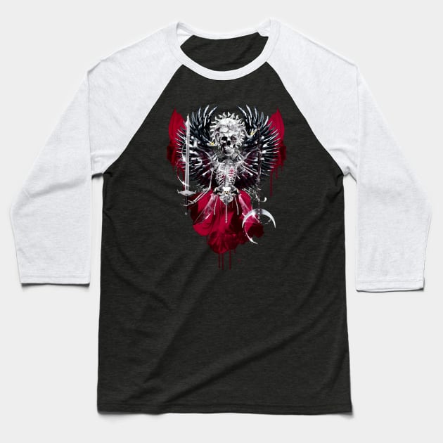 Skull Lord Baseball T-Shirt by rizapeker